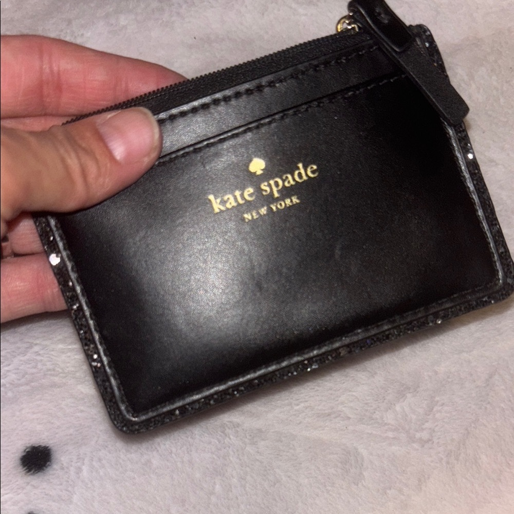 Kate Spade Black Leather Card Holder